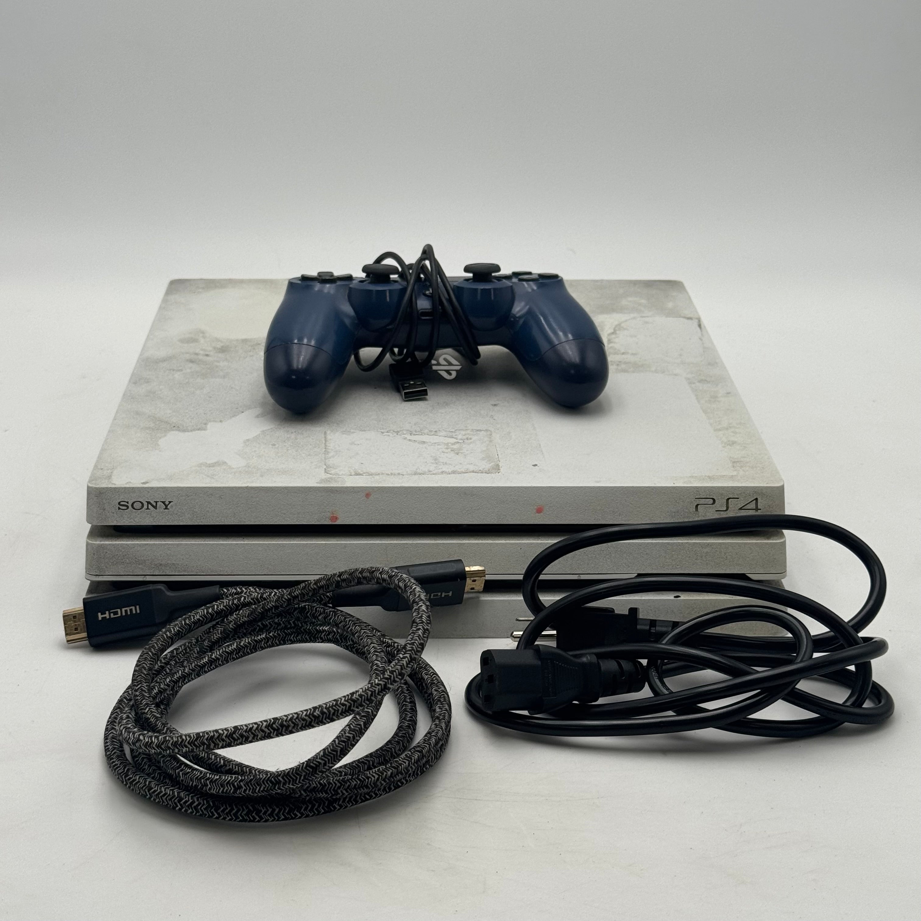 Sony PlayStation 4 Pro 1TB White Console Gaming System CUH-7115B w/ Wireless Controller - Tested/Working