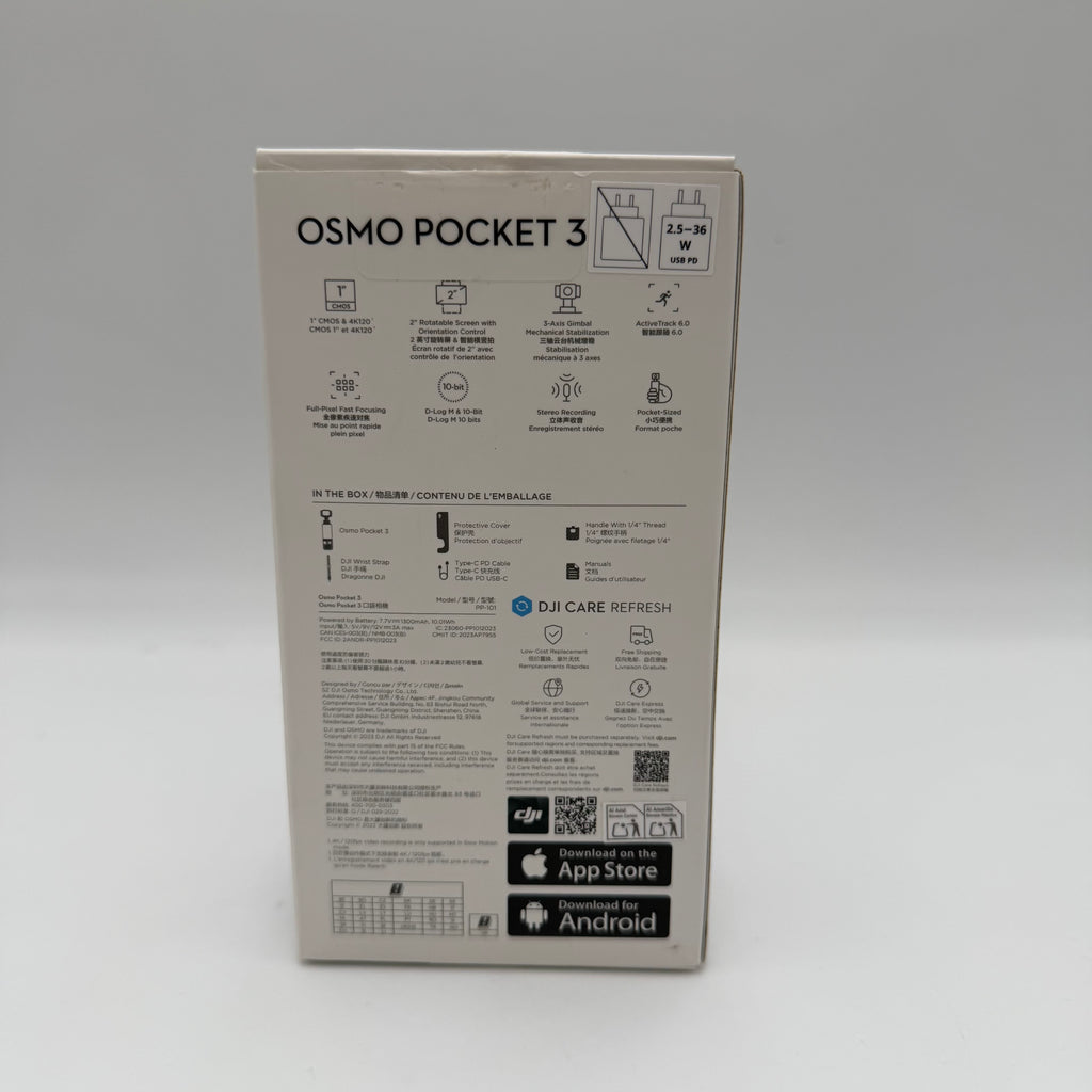 DJI Osmo Pocket 3 Stabilized 4K Handheld Camera w/ Rotatable Touchscreen