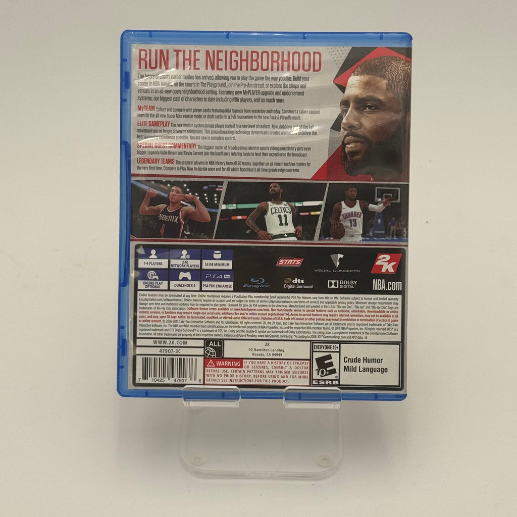 PlayStation 4 NBA 2K18 Video Game W/ Manual Used