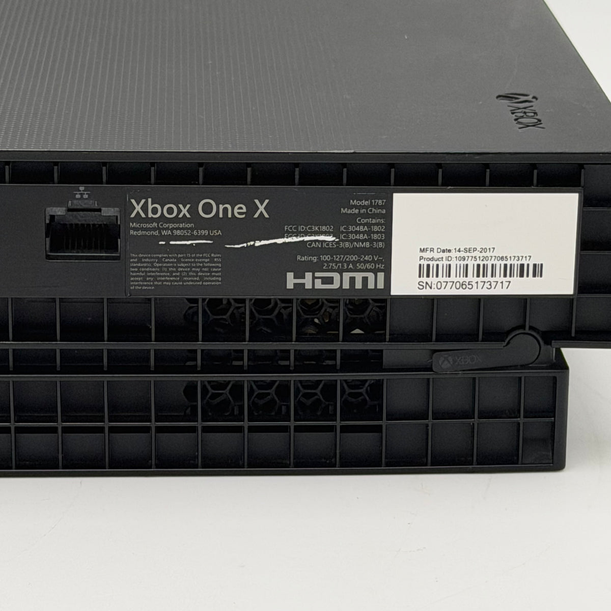 Microsoft Xbox One X Project Scorpio Edition 2017 Black Used - A