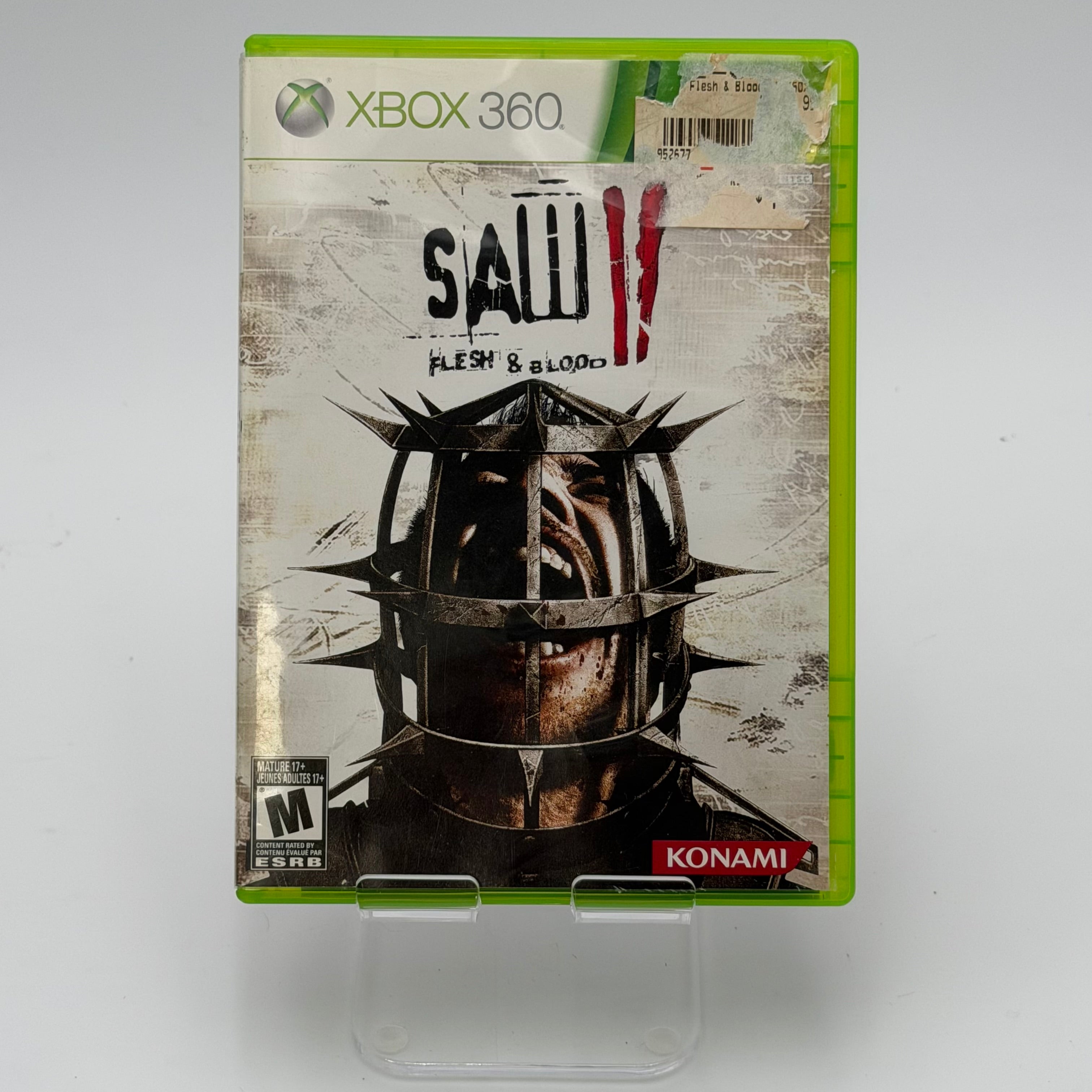 Xbox 360 Saw II Flesh & Blood Video Game Complete with Case, Manual & Inserts