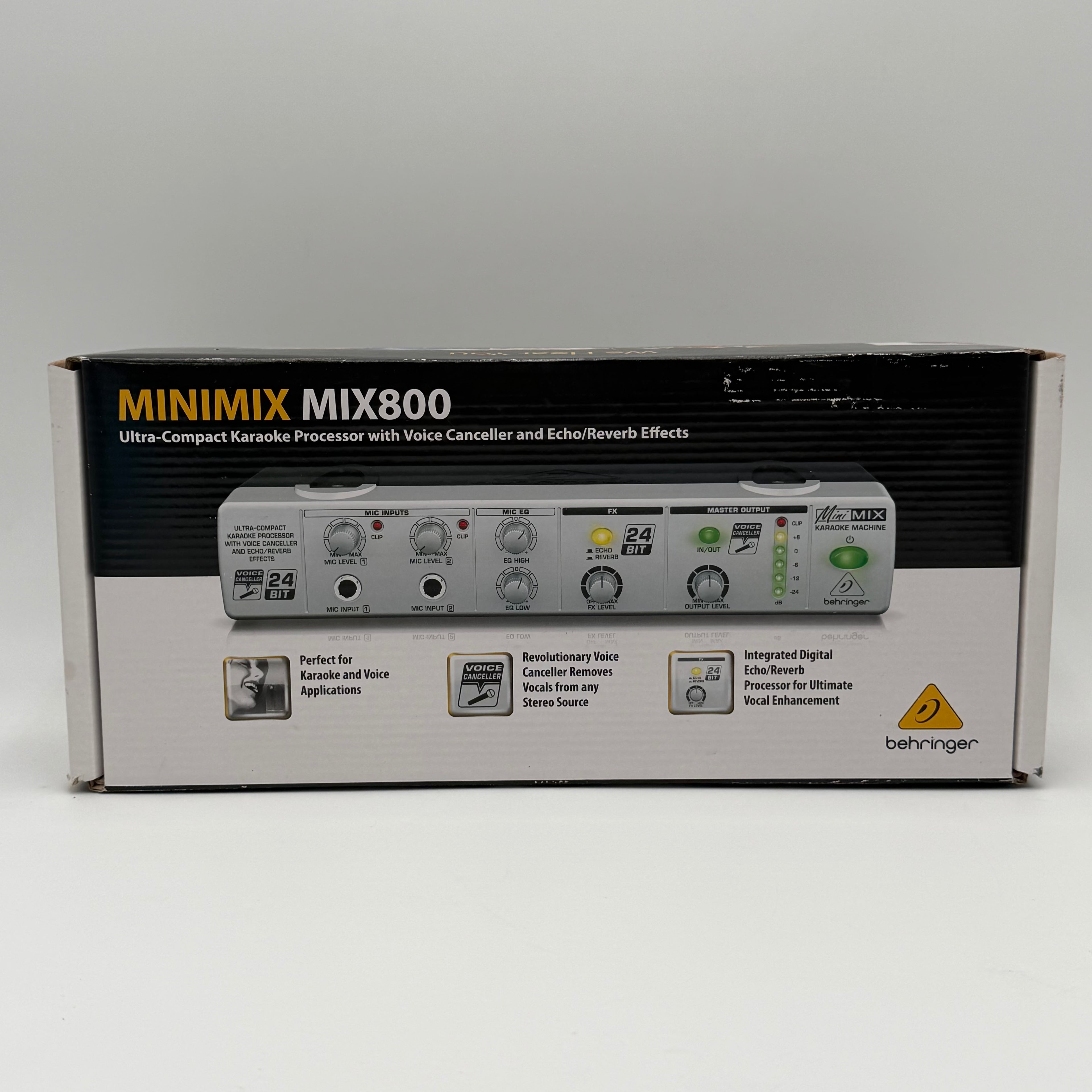 Behringer Minimix Mix800 Ultra-Compact Karaoke Machine w/ Power Cord Used Tested