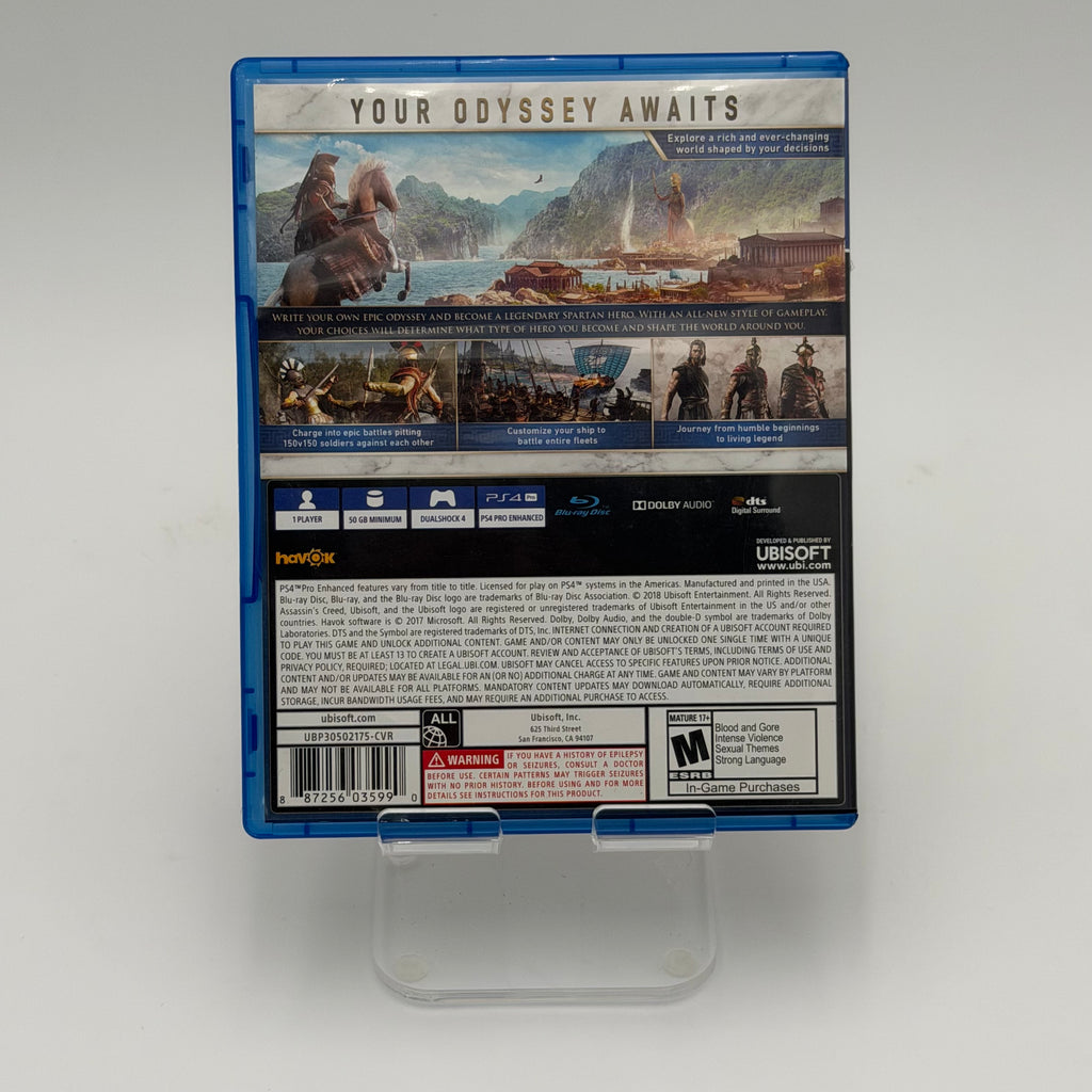 Assassin's Creed Odyssey - PlayStation 4 Video Game, Used - A, Black