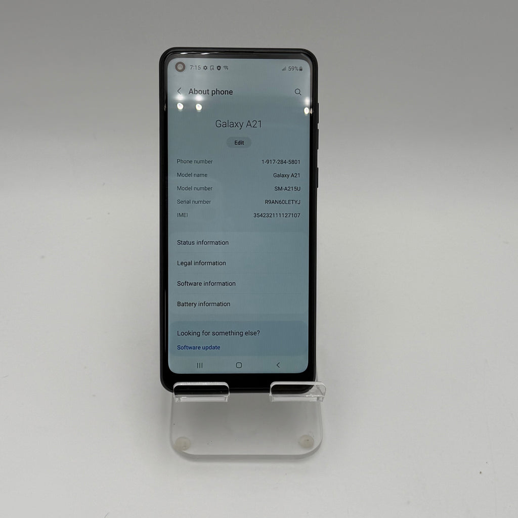 Samsung Galaxy A21 Cell Phone Black