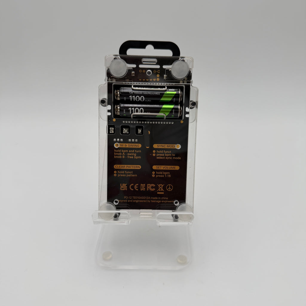 Teenage Engineering PO-12 Rhythm Pocket Operator Clear
