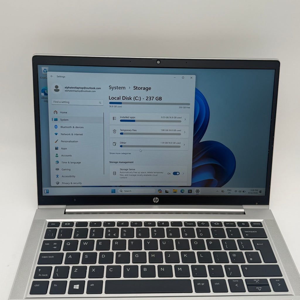 HP ProBook 635 G8 Laptop Ryzen 5 16GB RAM 256GB SSD Silver Charger