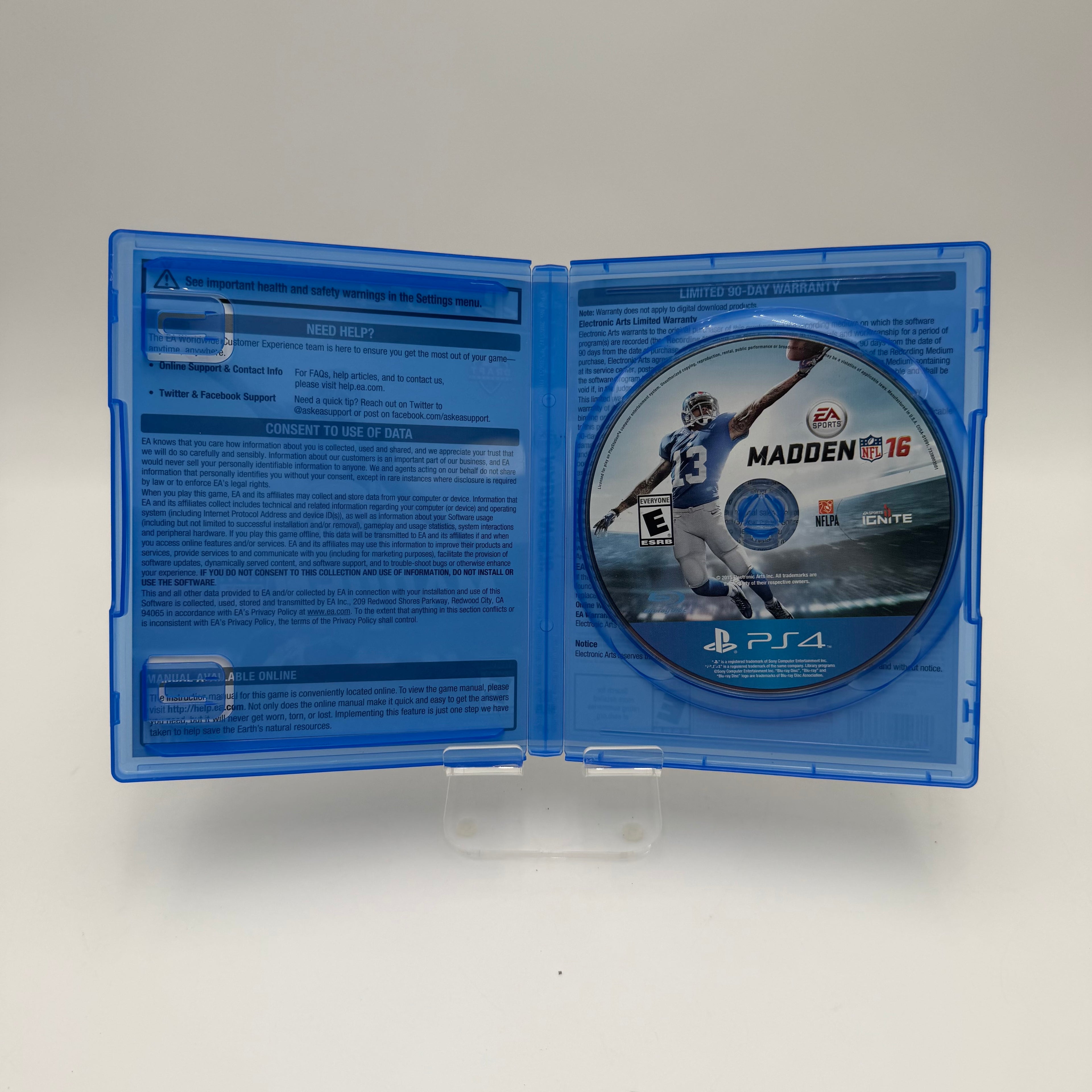 PlayStation 4 PS4 Madden 16 - Tested/Working
