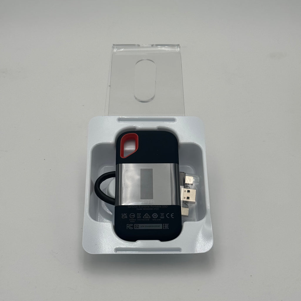 SanDisk Extreme Portable SSD 4TB External Hard Drive - New Open Box