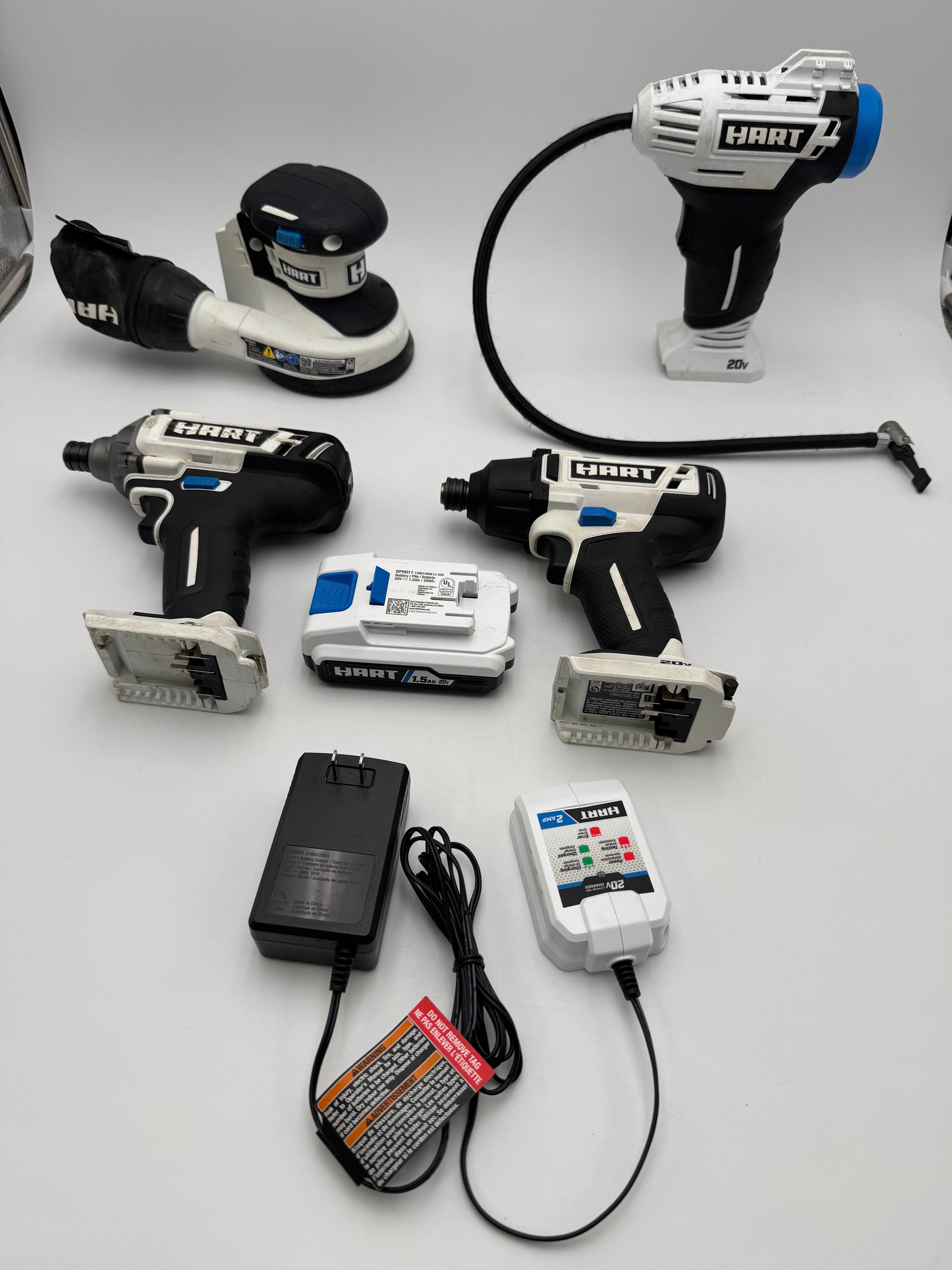 Hart HPID02 HPIF02 HPIDO1VN  HPSDO1 Bundle Kit Drills sandblast air compressor