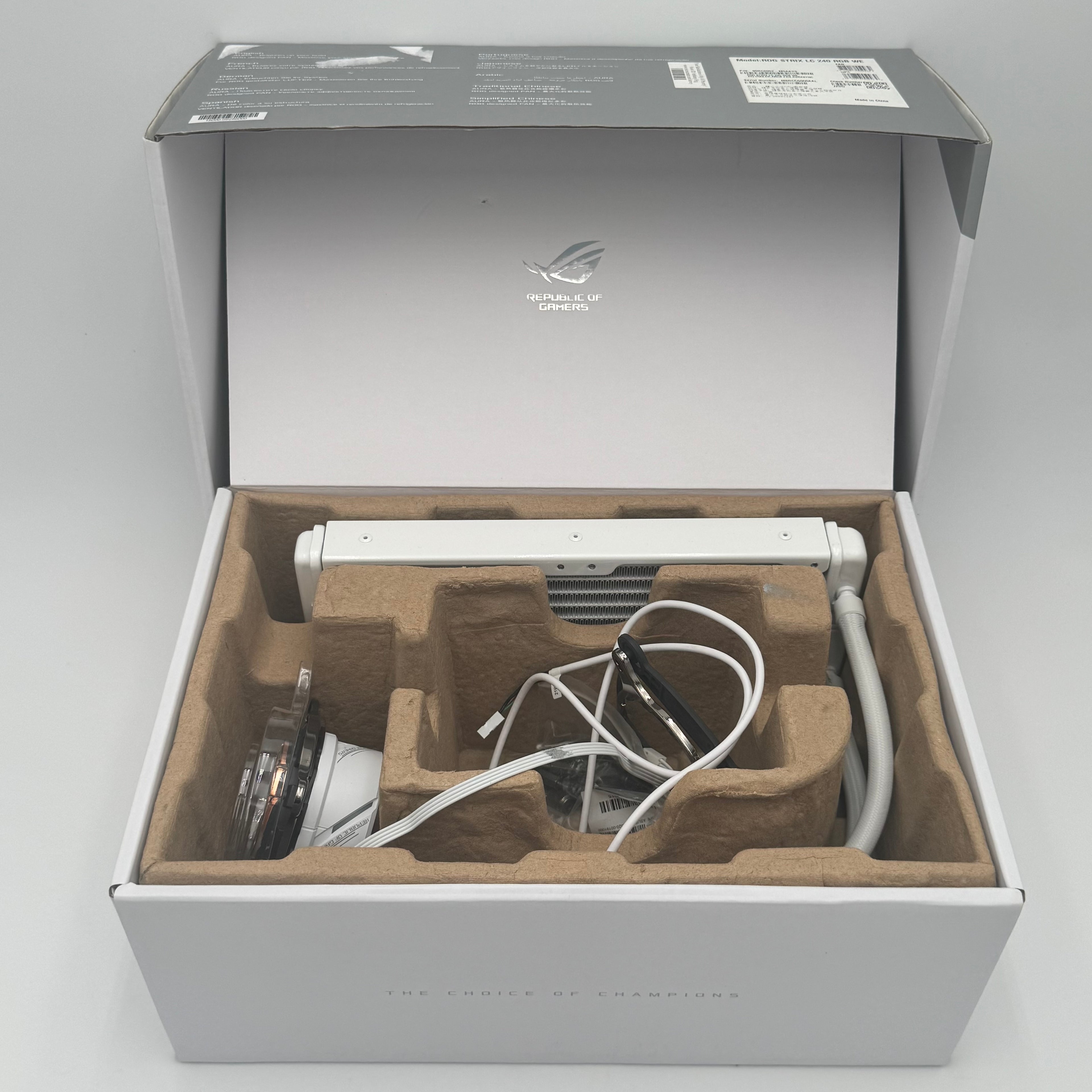 ASUS ROG STRIX LC 240 RGB White Edition Liquid CPU Cooler **READ**