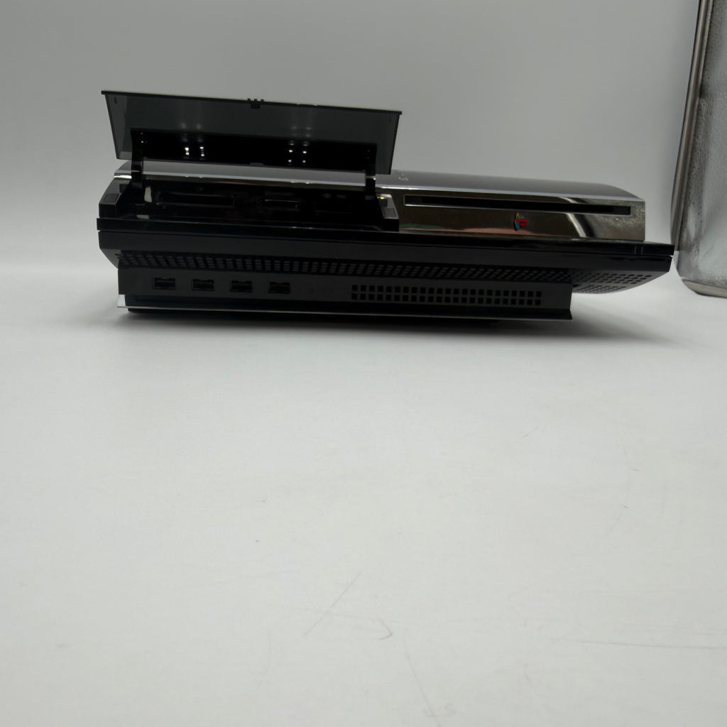 Sony PlayStation 3 Backward Compatible 80GB Black Console CECHE01 w/ 2 controllers