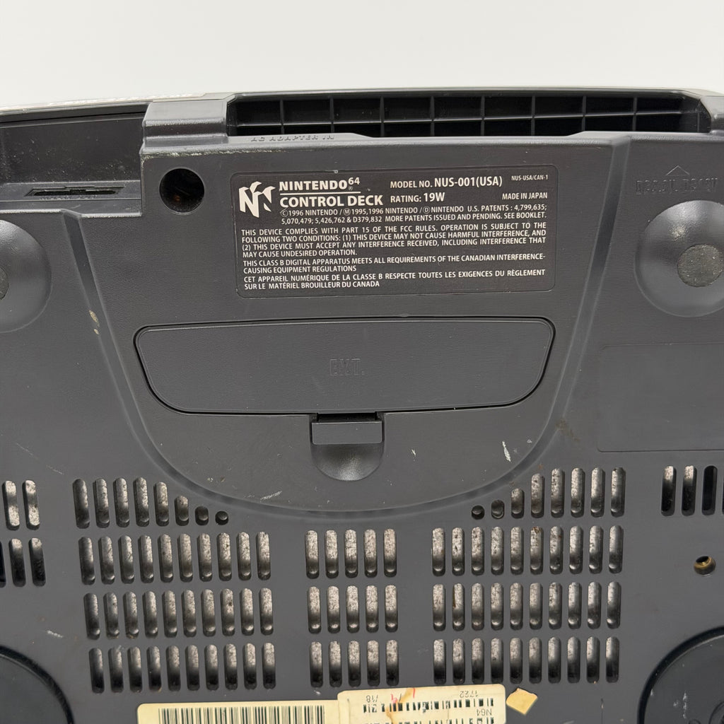 Nintendo 64 NUS-001 1996 Black Video Game Console - Used