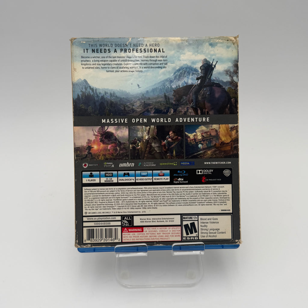 The Witcher 3: Wild Hunt PlayStation 4 PS4 - Used Complete