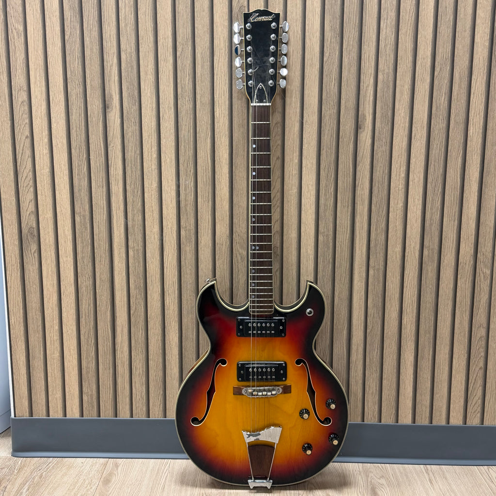 Conrad 12 String Semi Hollow Vintage Electric Guitar