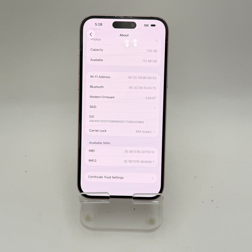 Tmobile Apple iPhone 15 Plus Pink Used A