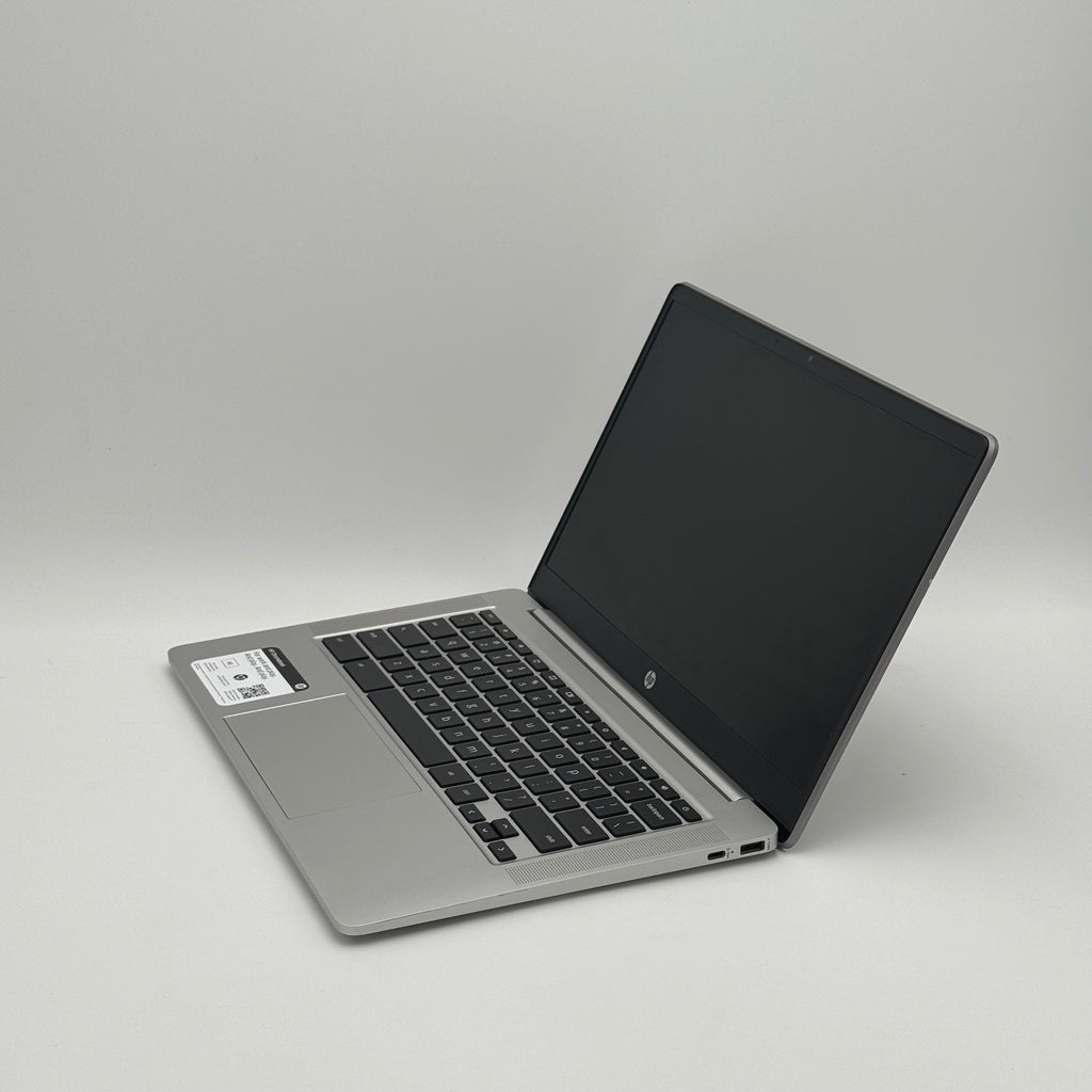 HP Chromebook 14" Silver, 14a-nb0013dx, AMD 3015Ce with Radeon Graphics, 4GB RAM, 32GB, Pre-Owned