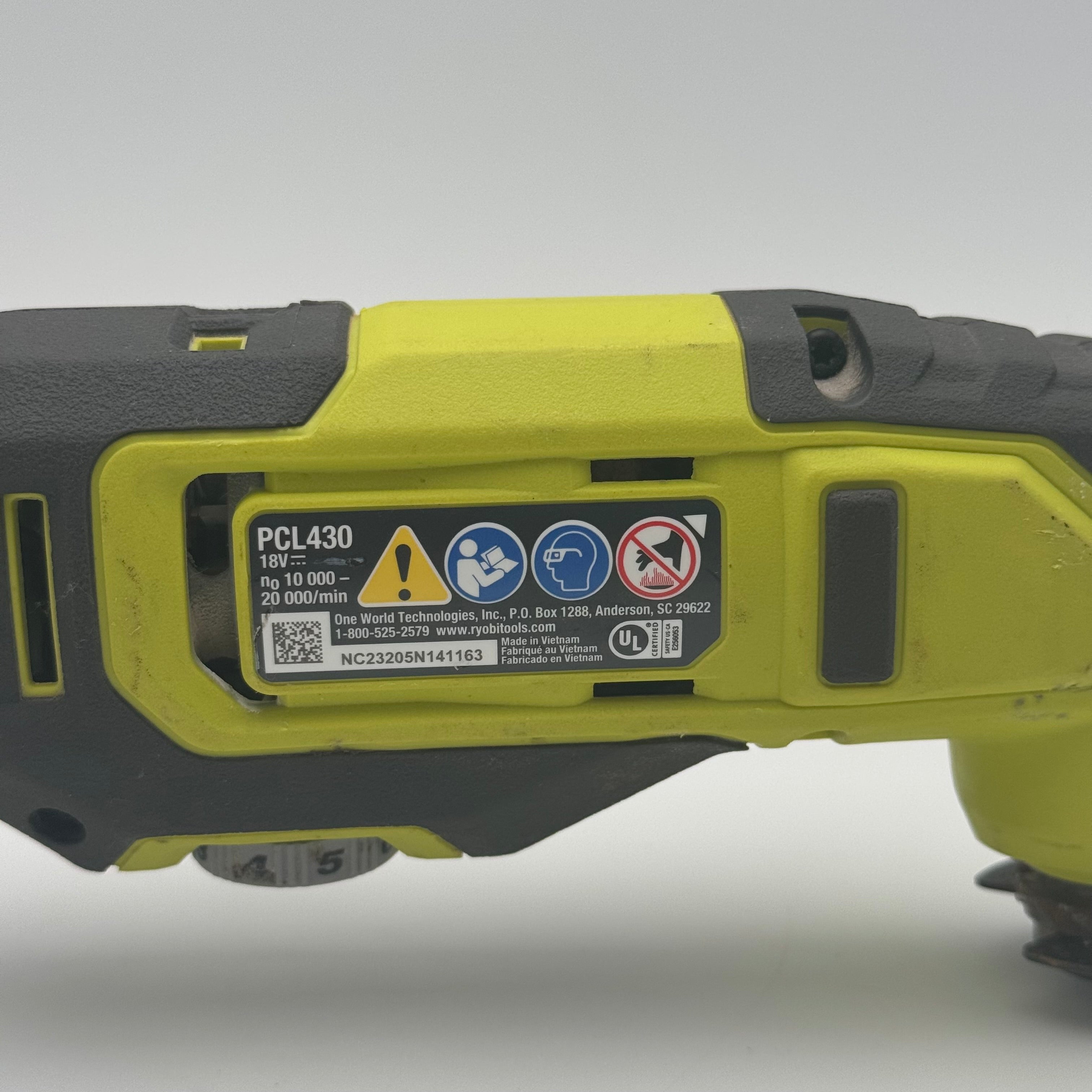 RYOBI ONE+ 18V PCL430 Cordless Oscillating Multi-Tool (Tool Only)