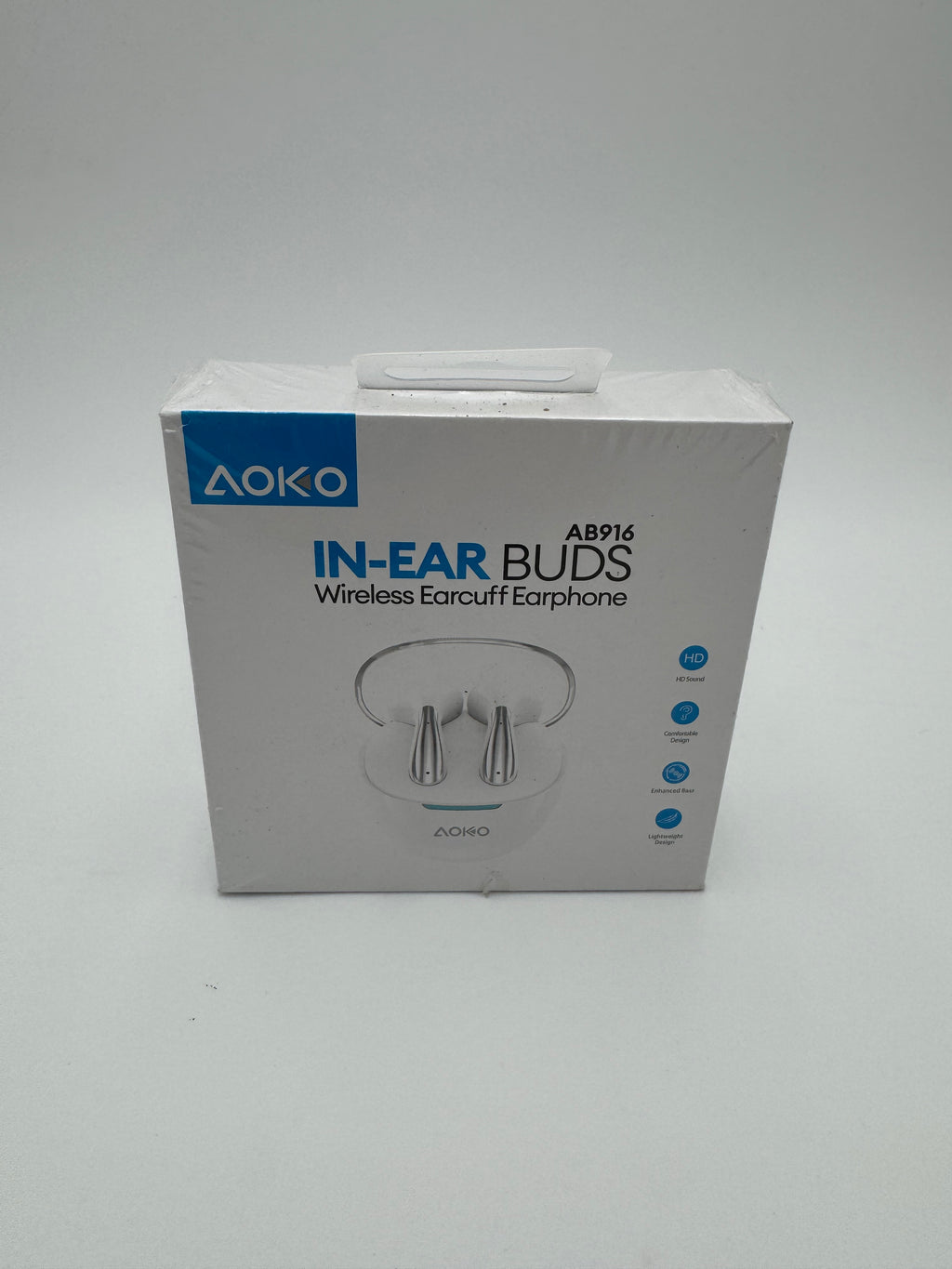 Aoko In Ear Buds AB916 White New In Box Carrying Case Included